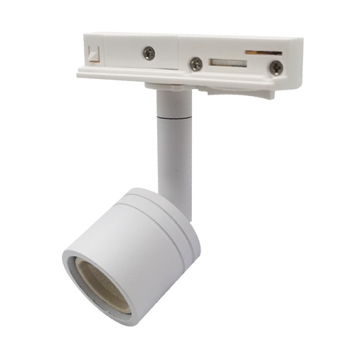 [24667-0] Skinnespot GU10 hvid til 1-faset skinne (uden lyskilde, 230V)