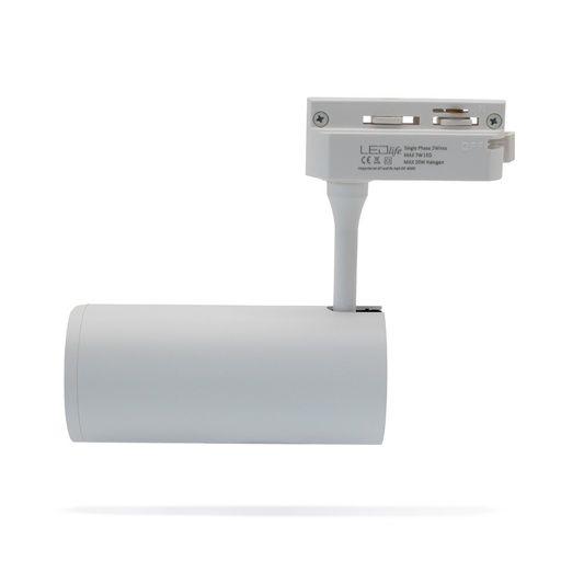 [20017-0] LEDlife SLIM skinnespot med GU10 fatning - Hvid, til SLIM skinner, uden lyskilde