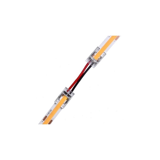 [4695-0] Lavprofil samler med ledning til LED strip - 8mm, COB, enkeltfarvet, IP20, 5V-24V