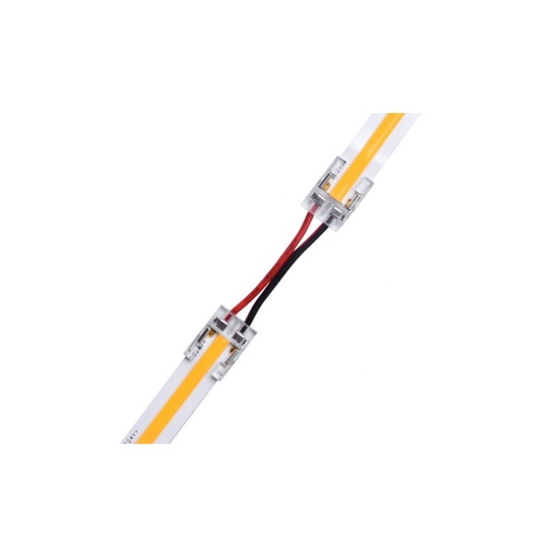 [4698-0] Lavprofil samler med ledning til LED strip - 10mm, COB, enkeltfarvet, IP20, 5V-24V