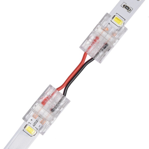 [8579-0] Slim Samler med ledning til LED strip - 10mm, enkeltfarvet, IP20, 5V-24V