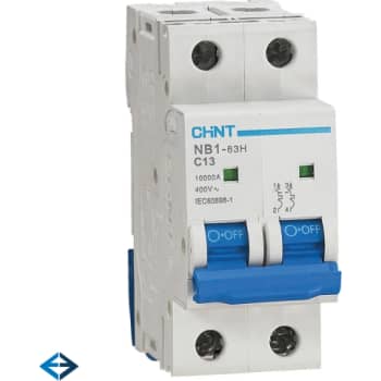 [6222100164] Automatsikring Chint NB1-63H, C 13A 1P+N, 10kA