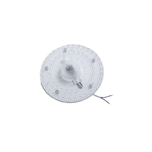 [3385-8708] 9W LED indsats med linser, flickerfri, Ø12,5 cm, erstatning for G24, cirkelrør og kompaktrør, 230V input, 1000lm, RA80