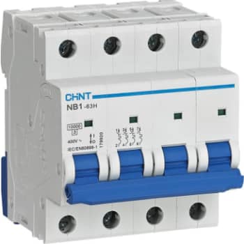 [6222100517] Automatsikring Chint NB1-63H, C 16A 4P, 10kA