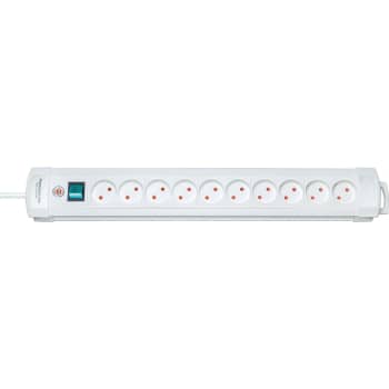 [6228100864] Prem.-Line10-stikdåse u/jord 3m u/blindh.hvid