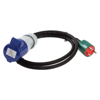 [6228103097] Adapter CEE hun / DK han 230V 120 cm