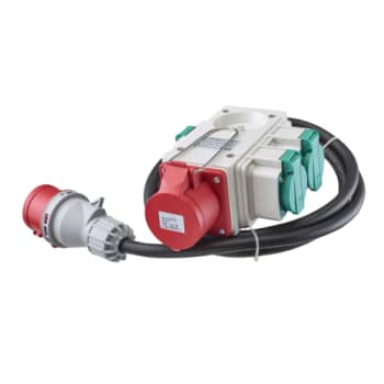 [6228103217] Forgrener CEE-1xCEE + 3xDK udtag og 1 5P 16A 400V