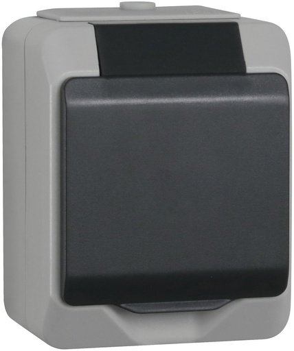 [1893311] NORDIC UDTAG GRÅ  1-VÆGS IP44