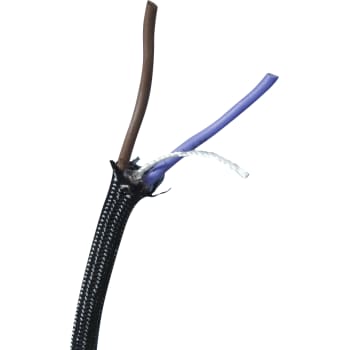 [6232000018] Stofledning VDH 180° 2x0,75 sort, H05SSD180, S100