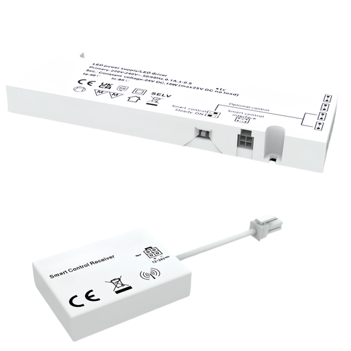 [24613-0] LEDlife møbelspot dæmpbar strømforsyning 15W inkl. fjernbetjening til maks. 4 spot - Til Sono og Reco møbelspot