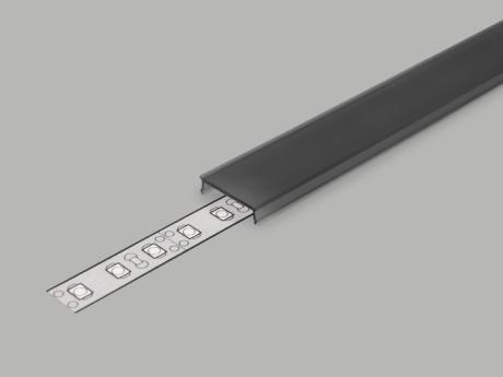[511435] DIOFLEX afdækning C3 sort f/alu profil 2m