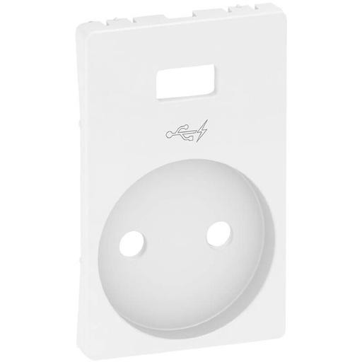 [1017054242] Fuga afdækning stikkontakt u/j med 5V USB hvid