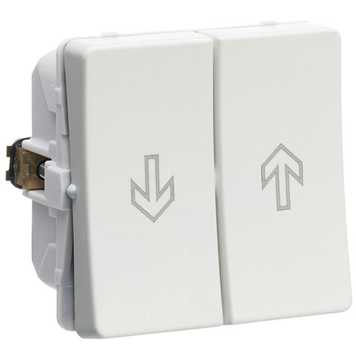 [1017054624] LK Fuga jalousi afbryder 16A - lysegrå