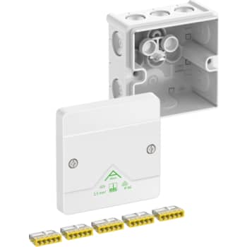 [4221662883] Forgreningsdåse Abox 025-2,5mm2/w 87X87x52mm hvid IP66