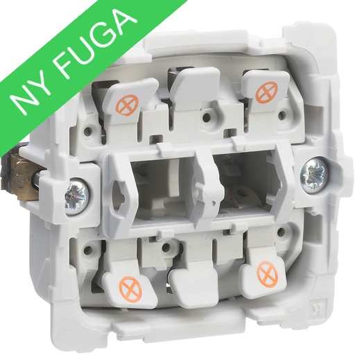 [1017054912] LK Fuga 16A lampeholder til 2 lamper