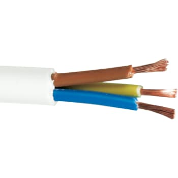 [4232072572] Ledning H05VV-F PKAJ 3G1 hvid S100