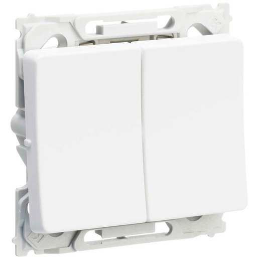 [1017055487] OPUS 66 Kombi Afbryder Dobb. Korrespondance Hvid