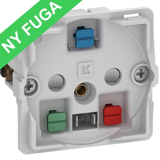 [1017056062] Fuga 1m stikkontakt m/jord uden afdækning