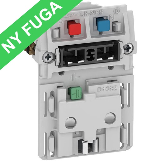 [1017056169] Fuga stikk. 2-pol m/jord med afbryder 1½m