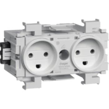 [7936088649] ECOLINE 2 X DK STIKKONTAKT RAL9016