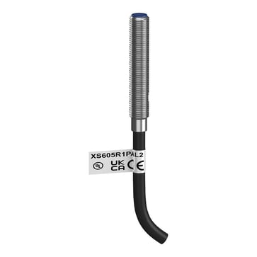 [7824874907] Miniature induktiv sensor, M5, L31mm, rustfri, Sn1,5mm, kabel 2m