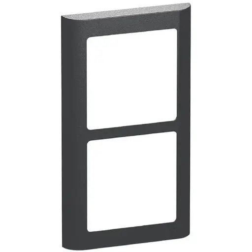 [1017056473] LK Fuga ramme SOFT 63 2x1m lodret - koksgrå