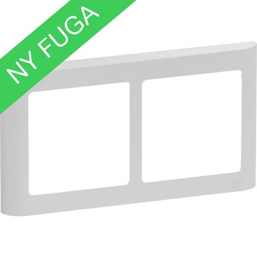 [1017056499] LK Fuga ramme SOFT 63 2x1m vandret - lysegrå