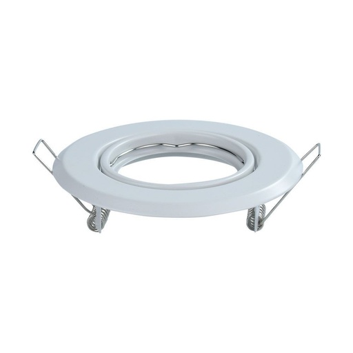 [4076-9263] Downlight kit uden lyskilde - Hul: Ø7cm, Mål: Ø9,3cm, Hvid, MR16 eller GU10 fatning