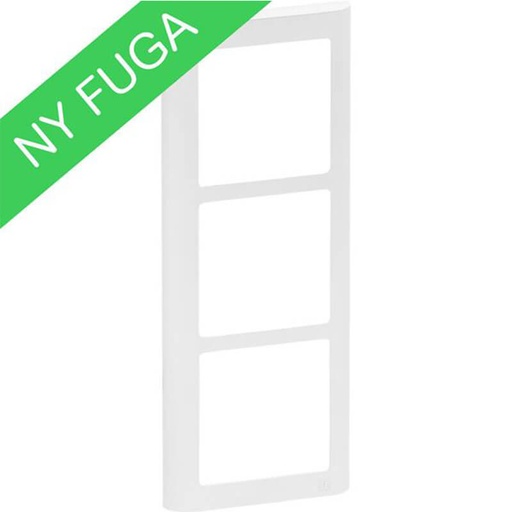 [1017056567] LK Fuga ramme SOFT 63 3x1m - hvid