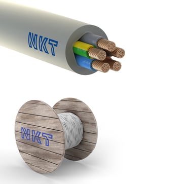 [3033002098] Installationskabel NOIKLX 90° 5G6 Lysegrå Tr250, Kampagnepakke 3033002098
