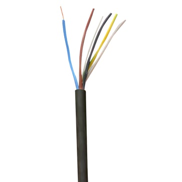 [5732010266] Plastkappeledning halogenfri Cca 5G0.75 sort R100