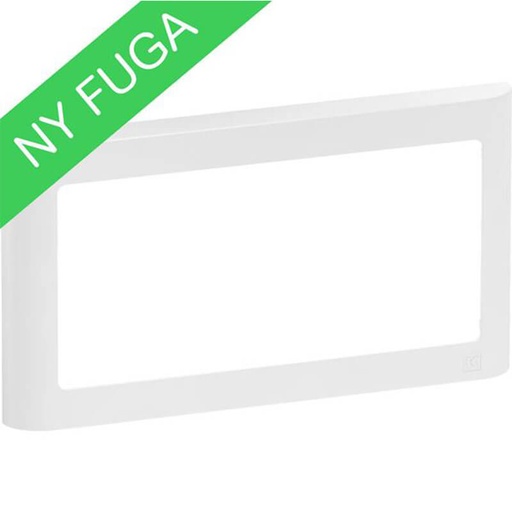 [1017056729] LK Fuga ramme SOFT 63 2m vandret - hvid