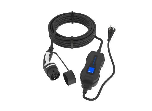 [8530100] EV Ladekabel Type 2 - m. DK stikp. 6A 1F 5 m