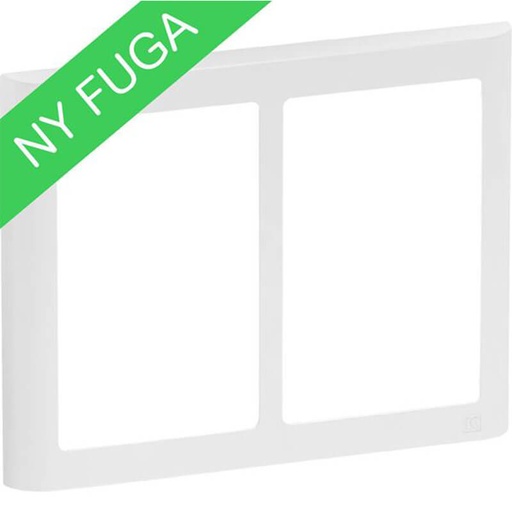 [1017056800] LK Fuga ramme SOFT 63 2x1½m - hvid