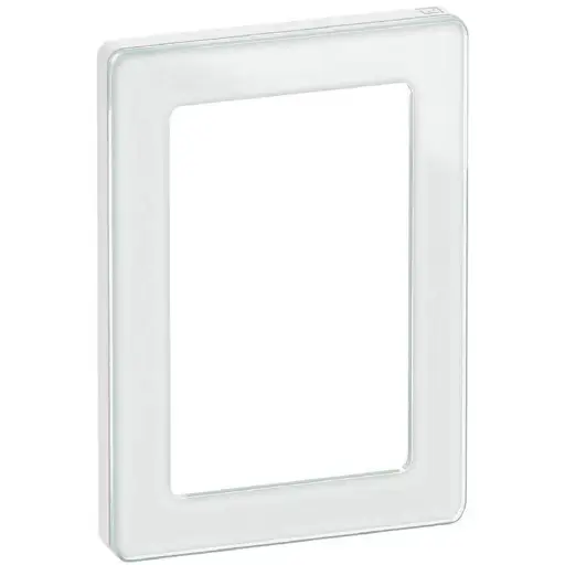 [1017057155] LK Fuga ramme PURE 66 glas 1½m - hvid
