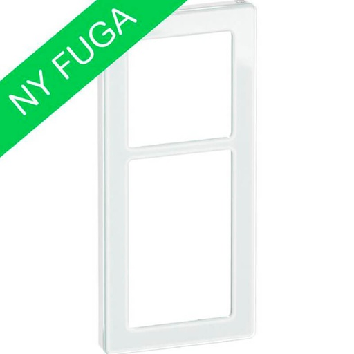 [1017057197] LK Fuga ramme PURE 66 glas 2½m - hvid