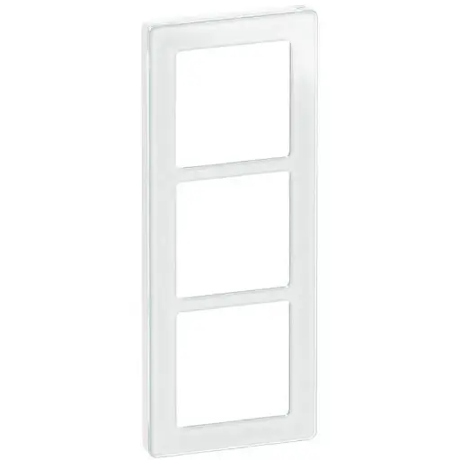 [1017057210] LK Fuga ramme PURE 66 glas 3x1m - hvid