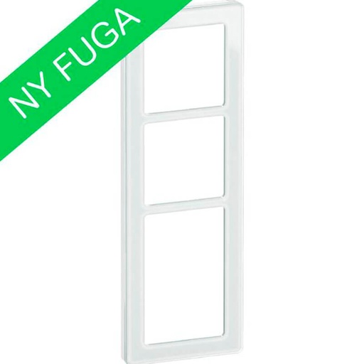 [1017057236] LK Fuga ramme PURE 66 glas 3½m - hvid