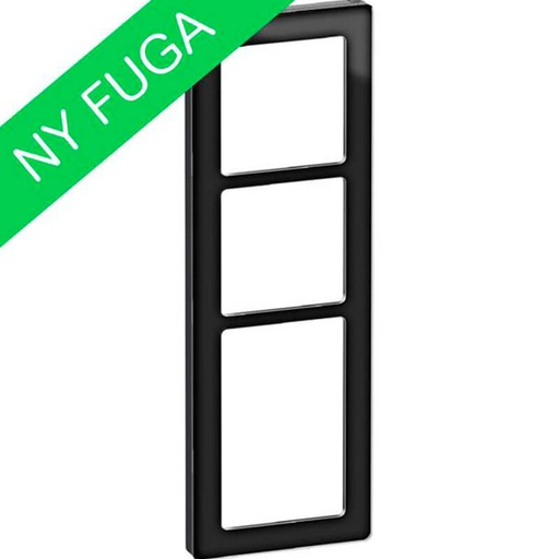 [1017057249] LK Fuga ramme PURE 66 glas 3½m - sort