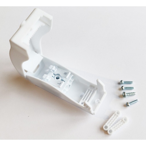 [2735-0] Hvid samleboks med quickconnector - 2-pol, aflastning, IP20, til indendørs brug