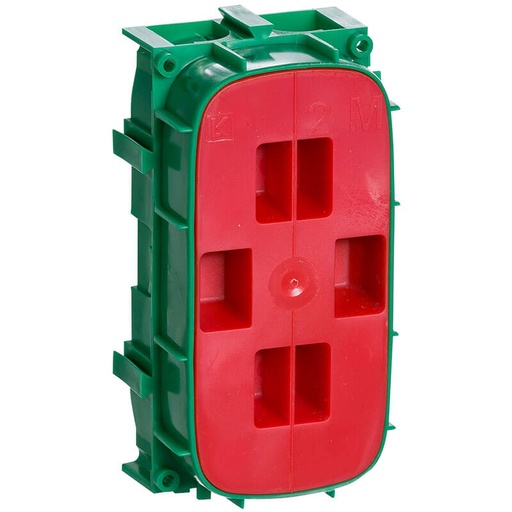 [1017009718] LK Fuga grøn indmuringsdåse 2 modul