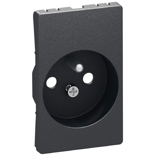 [1017058400] Afdækning for Fuga stikk. 2-pol m. pindjord koksgrå