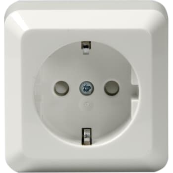 [2117061312] Stikkontakt Schuko enkelt Jussi udvendig 16A hvid