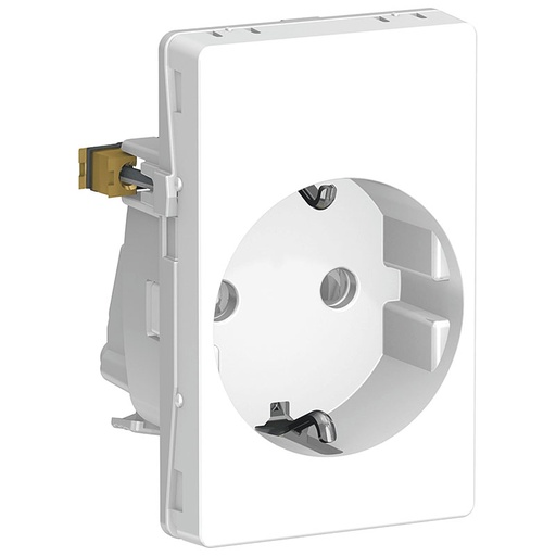 [1017060498] LK Fuga stikkontakt med sidejord 1½m - hvid