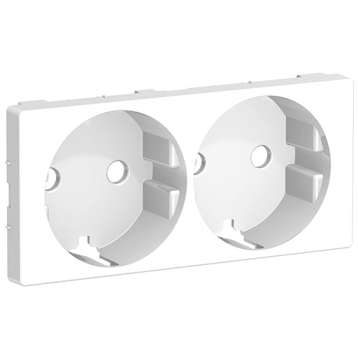 [1017060579] LK Fuga afdækning til 2m stikkontakt med sidejord - hvid