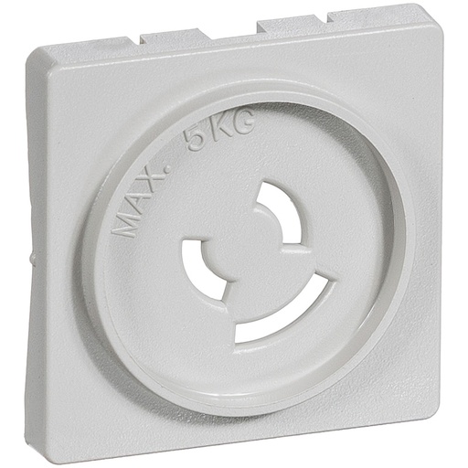 [1020007383] Fuga Afdækning lampestikkontakt 50x50 lysegrå