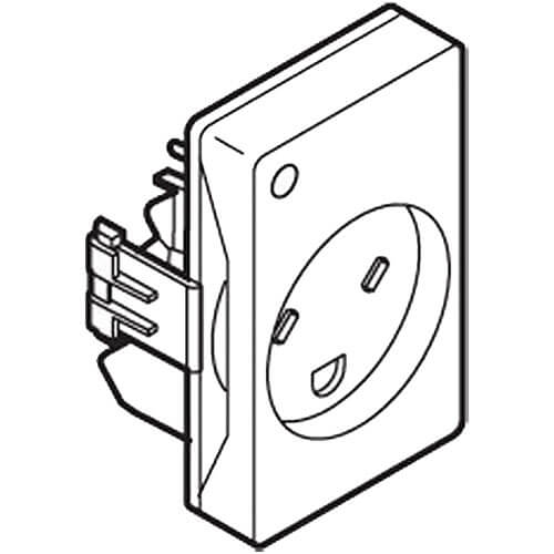 [1017024890] LK clik line stikkontakt EDB m jord m lampe  hvid