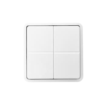 [0967000062] Zigbee 4 tryk batteriløs t/FUGA hvid