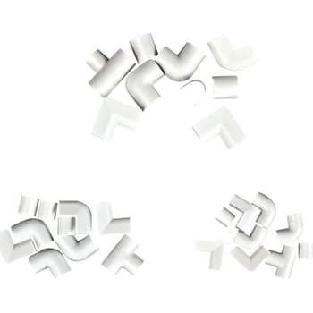 [6236100195] Formstykker til kabelkanal 9 x 5 mm hvid 3390
