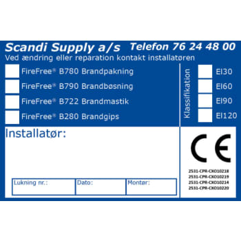 [4239990149] CE-ETIKET B780-B790-B722-B280 10 STK